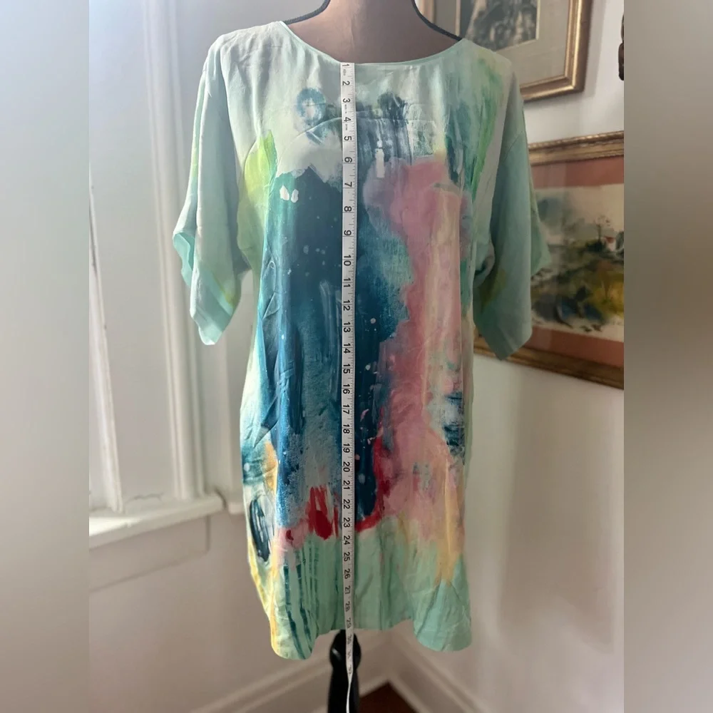 Anthropologie Multicolor Abstract Mini Dress - Picture 5 of 12